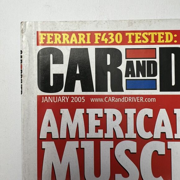 Vintage Car and Driver Magazine January 2005 American Muscle 10 Best Cars - Picture 2 of 5
